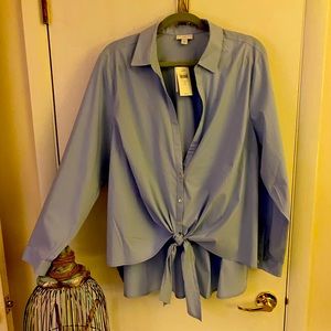 Women’s Brand New-J.Jill Tie Front Blouse